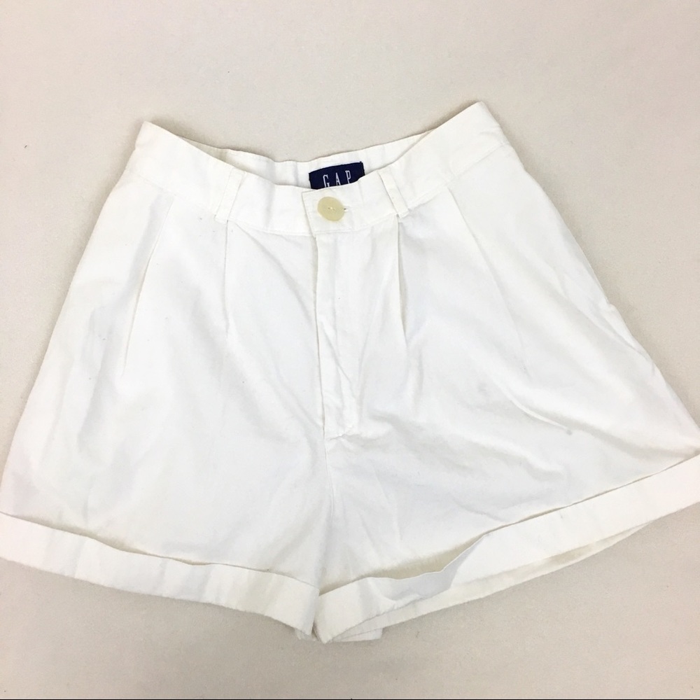 [GAP] 90’s Vintage High Waisted White Shorts